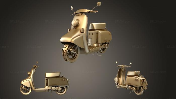 Автомобили и транспорт (Скутер Honda Julio, CARS_1853) 3D модель для ЧПУ станка